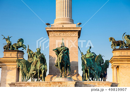 Statue of the Seven chieftains of the Magyars Statue of the Seven chieftains of the Magyars 49819907