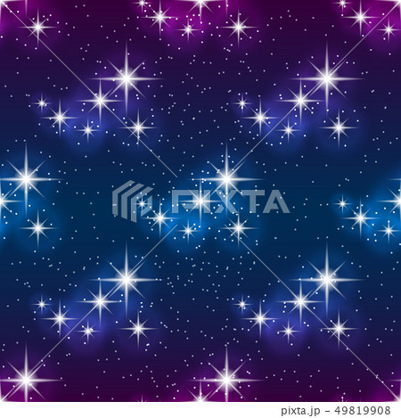Night sky with stars, seamless pattern. Modern style for wallpaper, wrapping, fabric, background Night sky with stars, seamless pattern. Modern style for wallpaper, wrapping, fabric, background 49819908