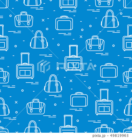 Cute seamless pattern with different bag and 49819963