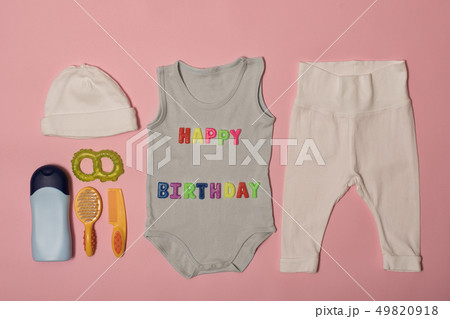 Set of clothes and accessories for newborn. Set of clothes and accessories for newborn. 49820918