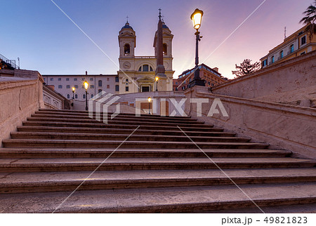 Rome. The Square of Spain and Trinita dei Monti. 49821823
