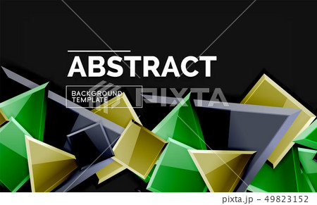Squares and triangles geometrical background 49823152