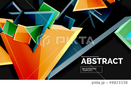 Squares and triangles geometrical background Squares and triangles geometrical background 49823156