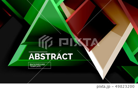 Glossy squares and triangles geometric backgrounds 49823200