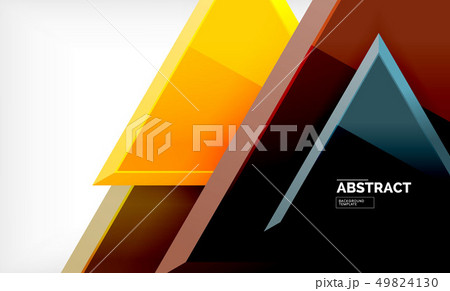 Triangular low poly background design, multicolored triangles Triangular low poly background design, multicolored triangles 49824130