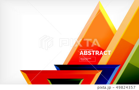 Triangular low poly background design, multicolored triangles Triangular low poly background design, multicolored triangles 49824357