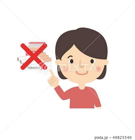 女性:女の子 指差し チェック ポーズ たばこ NG 女性:女の子 指差し チェック ポーズ たばこ NG 49825540