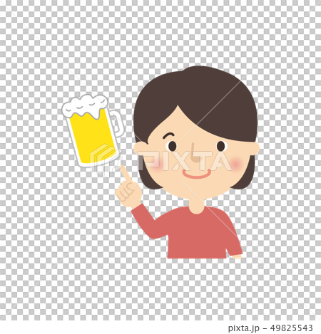 女性:女の子 指差し チェック ポーズ お酒 女性:女の子 指差し チェック ポーズ お酒 49825543