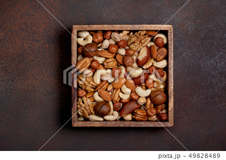 mix of different nuts mix of different nuts 49828489