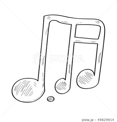 Isolated comic dotted note sketch 49829914