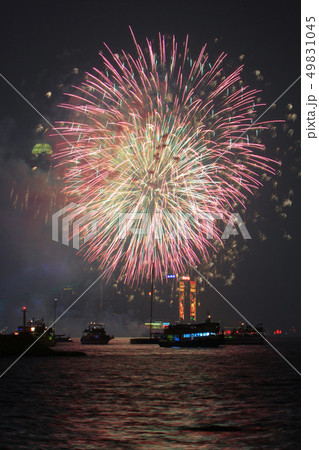 fireworks event of aisa game opening 2009 49831045
