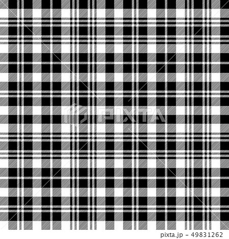 Black Watch Tartan Fabric Texture Seamless Patternのイラスト素材 49831262 Pixta