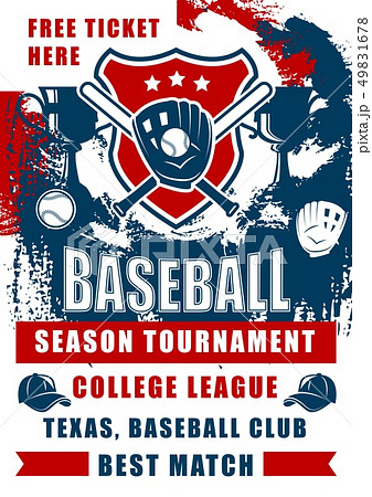 Baseball or softball sport ball, bat and trophy Baseball or softball sport ball, bat and trophy 49831678