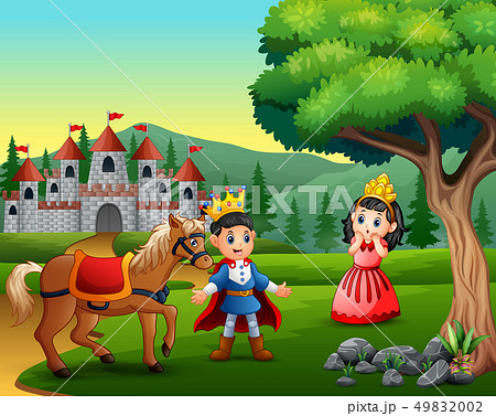 Little prince and princess on the road Little prince and princess on the road 49832002