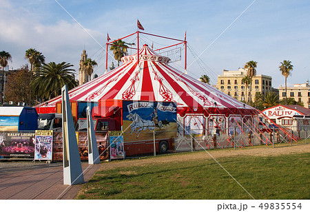 View of circus tent Raluy Circus, Catalonia View of circus tent Raluy Circus, Catalonia 49835554