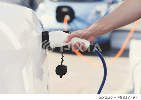 The electric machine stopped at the charging 49837797
