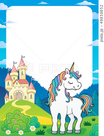 Dreaming unicorn theme frame 2 Dreaming unicorn theme frame 2 49838652