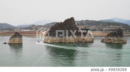 丹陽八景 風景 嶋潭三峰 49839269