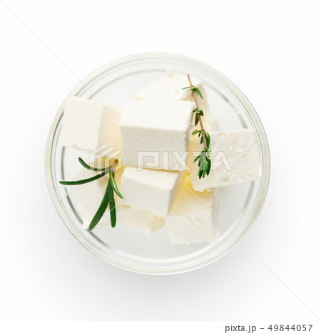 Greek salad ingredients concept 49844057