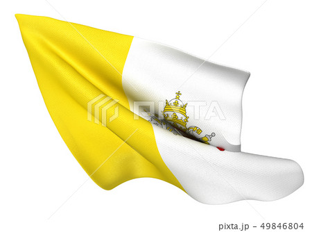 バチカン　国旗　比率1:1 49846804