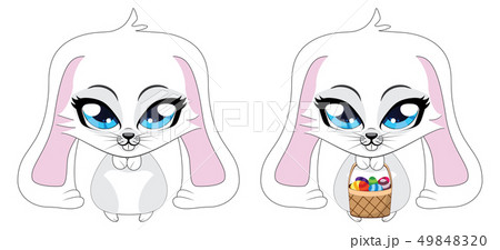 White Easter bunny White Easter bunny 49848320