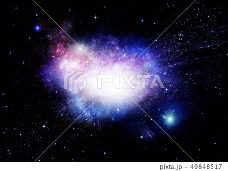 Stars, dust and gas nebula in a far galaxy 49848517