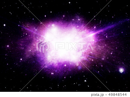 Stars, dust and gas nebula in a far galaxy Stars, dust and gas nebula in a far galaxy 49848544