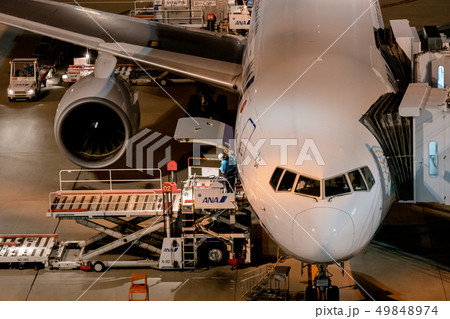 飛行機離陸準備 飛行機離陸準備 49848974