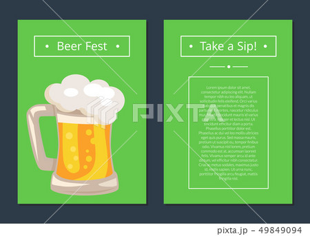 Beer Fest Collection of Posters with Full Mug 49849094