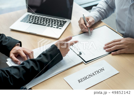 Employer boss sending a remuneration letter to 49852142