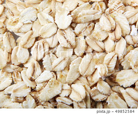 Close-Up Of Oat Flakes 49852584