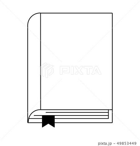 Book education symbol cartoon black and white 49853449
