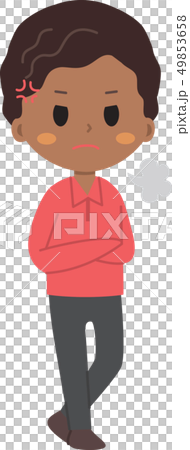 怒る黒人男性 怒る黒人男性 49853658