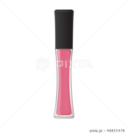 Liquid lipstick. Lip gloss in glass bottle. Liquid lipstick. Lip gloss in glass bottle. 49855476