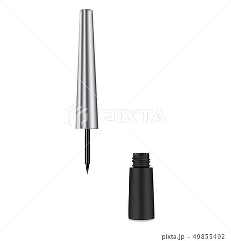 Eyeliner. Liquid 3d liner. Cosmetics template. Eyeliner. Liquid 3d liner. Cosmetics template. 49855492
