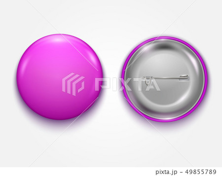 Realistic Pink Blank badge Realistic Pink Blank badge 49855789