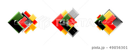 Set of arrow geometric logo icons, banners or backgrounds templates 49856301