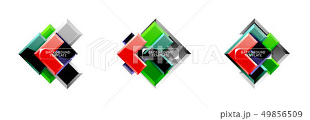 Set of arrow geometric logo icons, banners or backgrounds templates 49856509