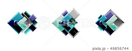 Set of arrow geometric logo icons, banners or backgrounds templates Set of arrow geometric logo icons, banners or backgrounds templates 49856744