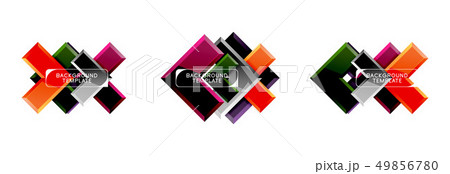 Set of arrow geometric logo icons, banners or backgrounds templates 49856780