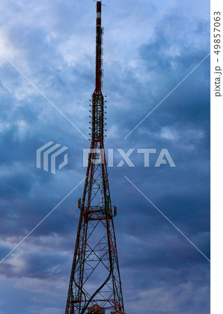 Tower Steelframe Standing in the Form of a Cross 49857063