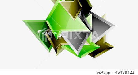 Triangular low poly background design, multicolored triangles. Vector Triangular low poly background design, multicolored triangles. Vector 49858422