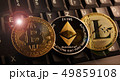 Bitcoin BTC, Ethereum ETH, Litecoin LTC coins on 49859108