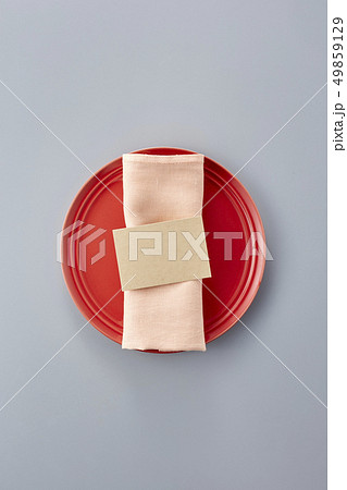 Table setting with dishes, home party decor 49859129