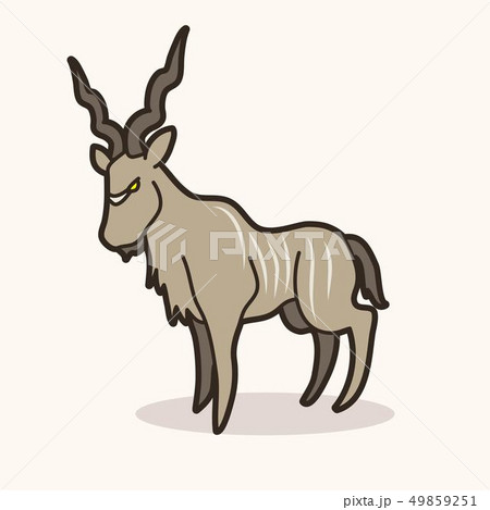 Kudu cartoon graphic vector 49859251