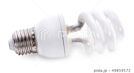 close up of a white light bulb on white background close up of a white light bulb on white background 49859572