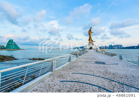 Kun iam statue landmark in macau city Kun iam statue landmark in macau city 49861091