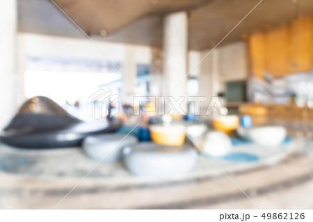 Abstract blur and defocused hotel lobby interior 49862126