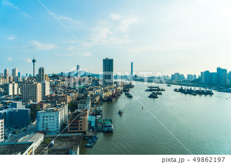 Beautiful architecture building cityscape of macau city 49862197