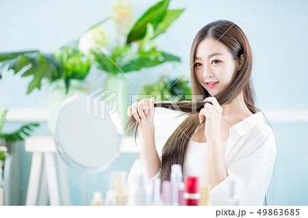 Beauty woman hair care concept 49863685